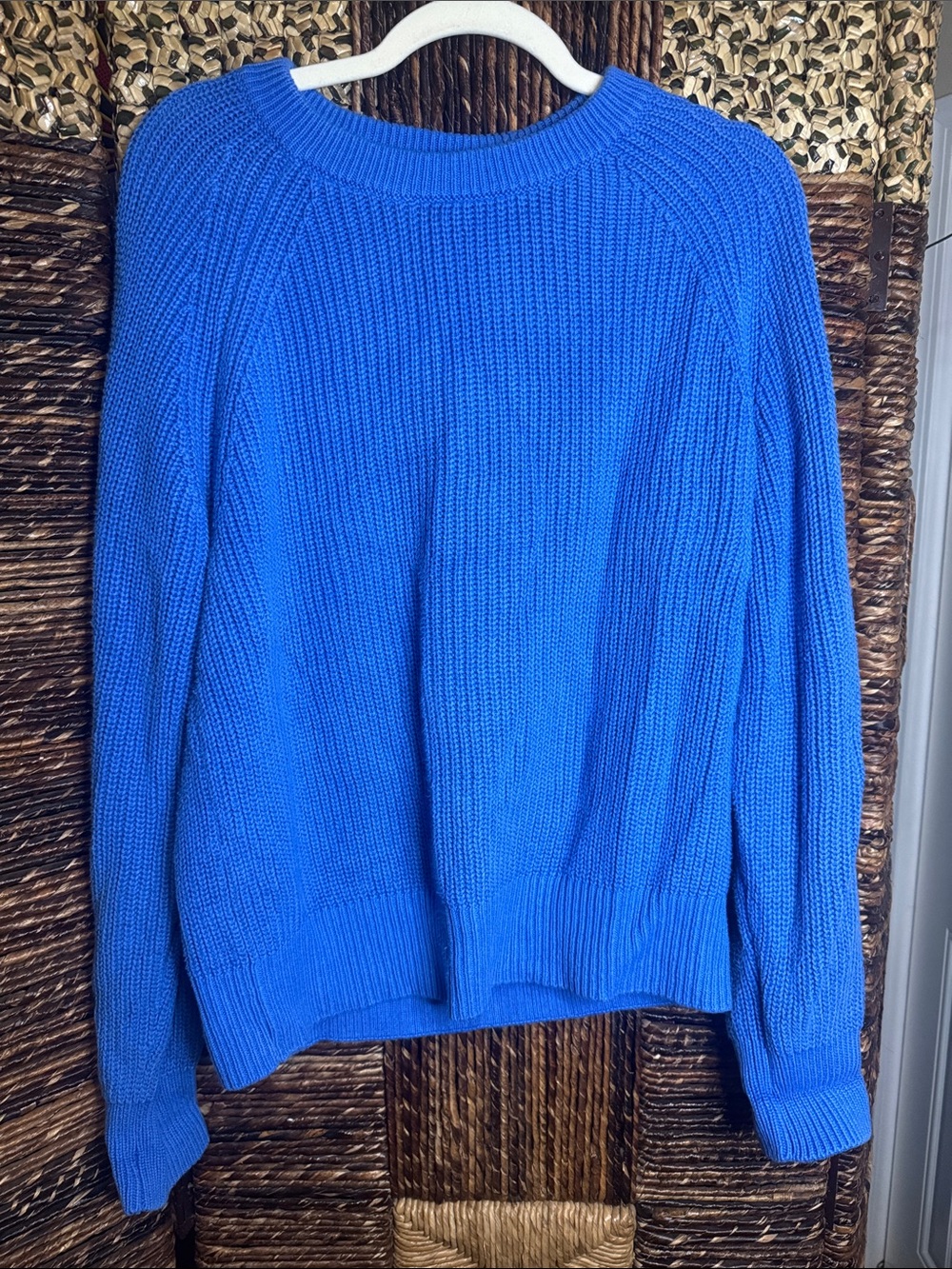 Matty M Cobalt Blue Crewneck Knit Sweater